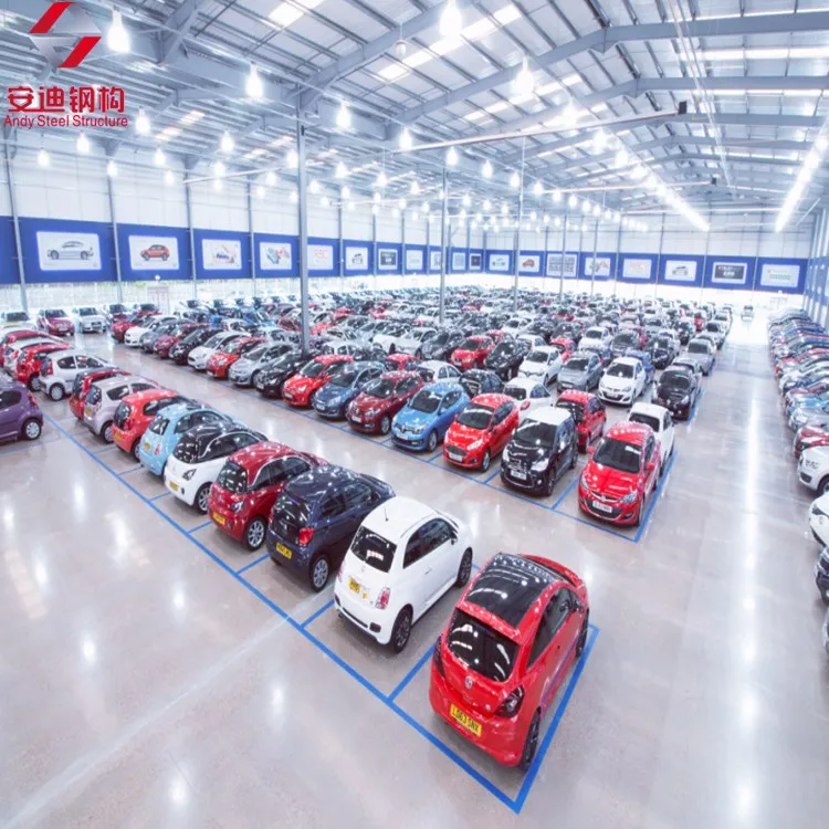 Modern Designed Prefabricated Light Weight Steel Structure Car Showroom Car Exhibition Hall