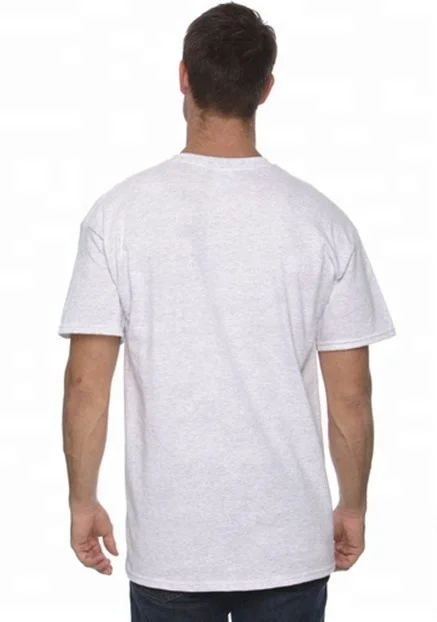 Plain Blank T Shirt big size t shirt mens with no side seam/tubular white t-shirt