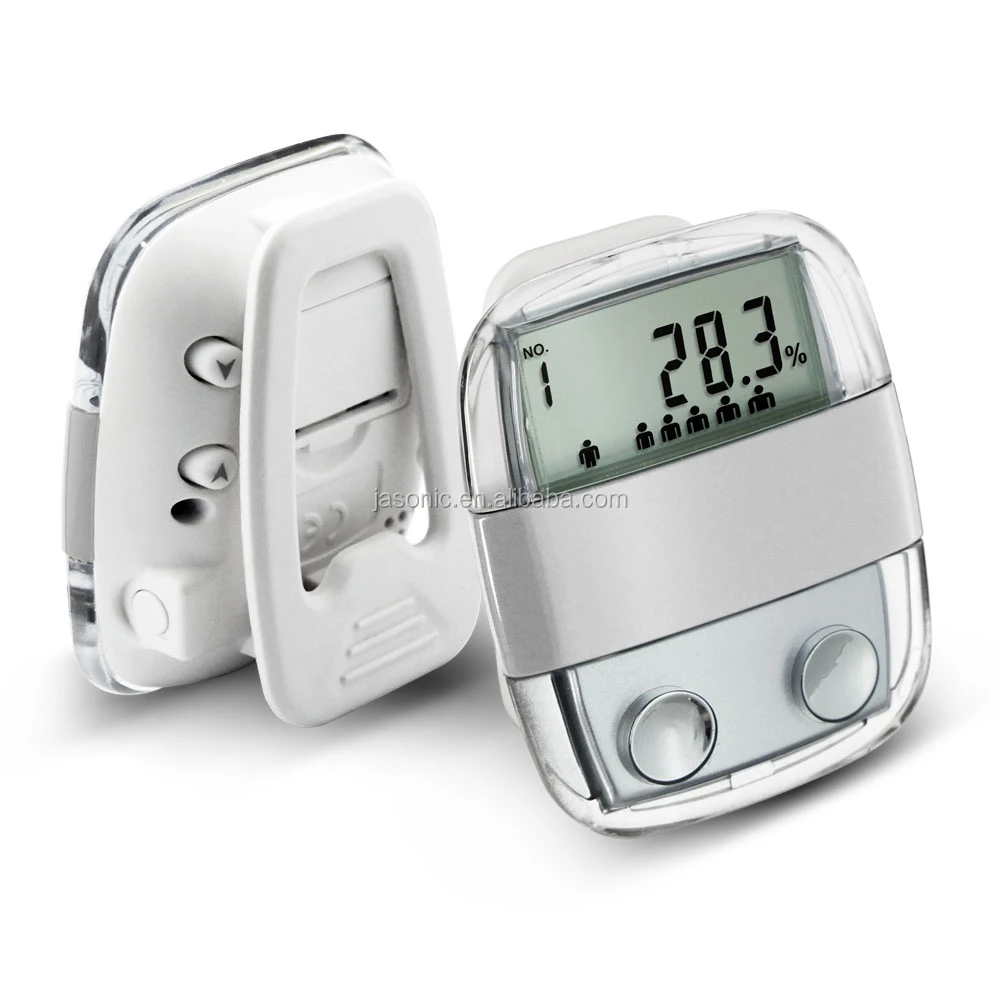 Body Fat Analyzer Multi-function Pedometer with clip Clock
