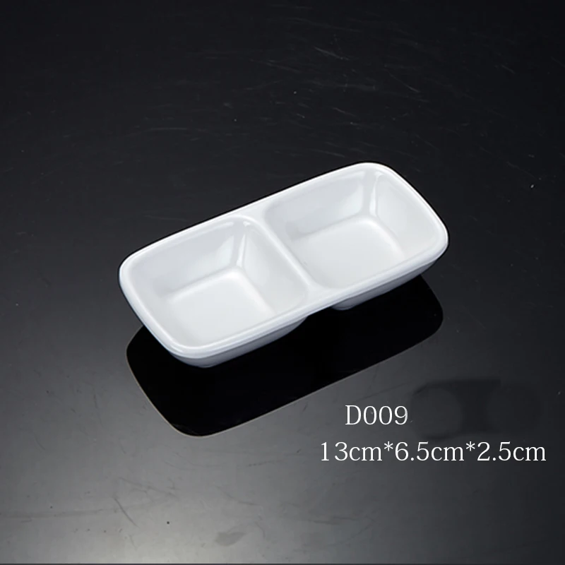 Factory Sale White Melamine plastic Wholesale sauce dishes