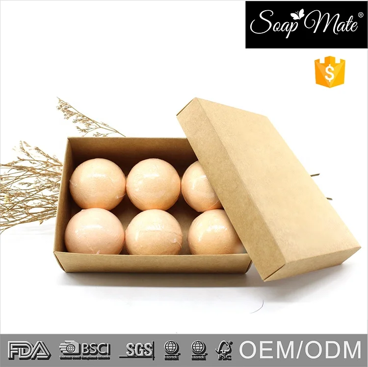 Hot sell OEM/ODM moisturizing 100% organic natural bath bombs for gift set