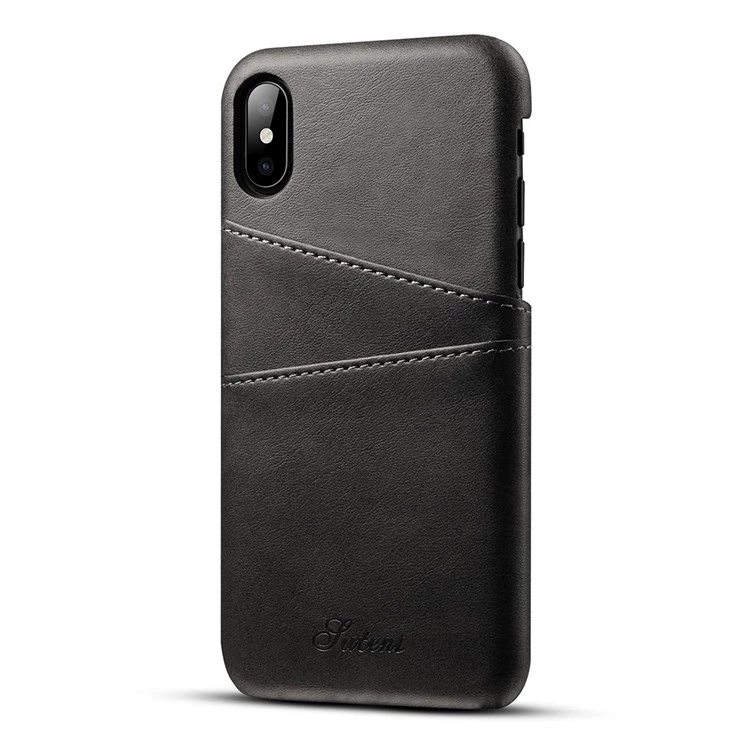 High Quality Phone Accessories Luxurious Genuine Leather Phone Case for IP XS 6/7/8 plus with Card Slot for phone 15