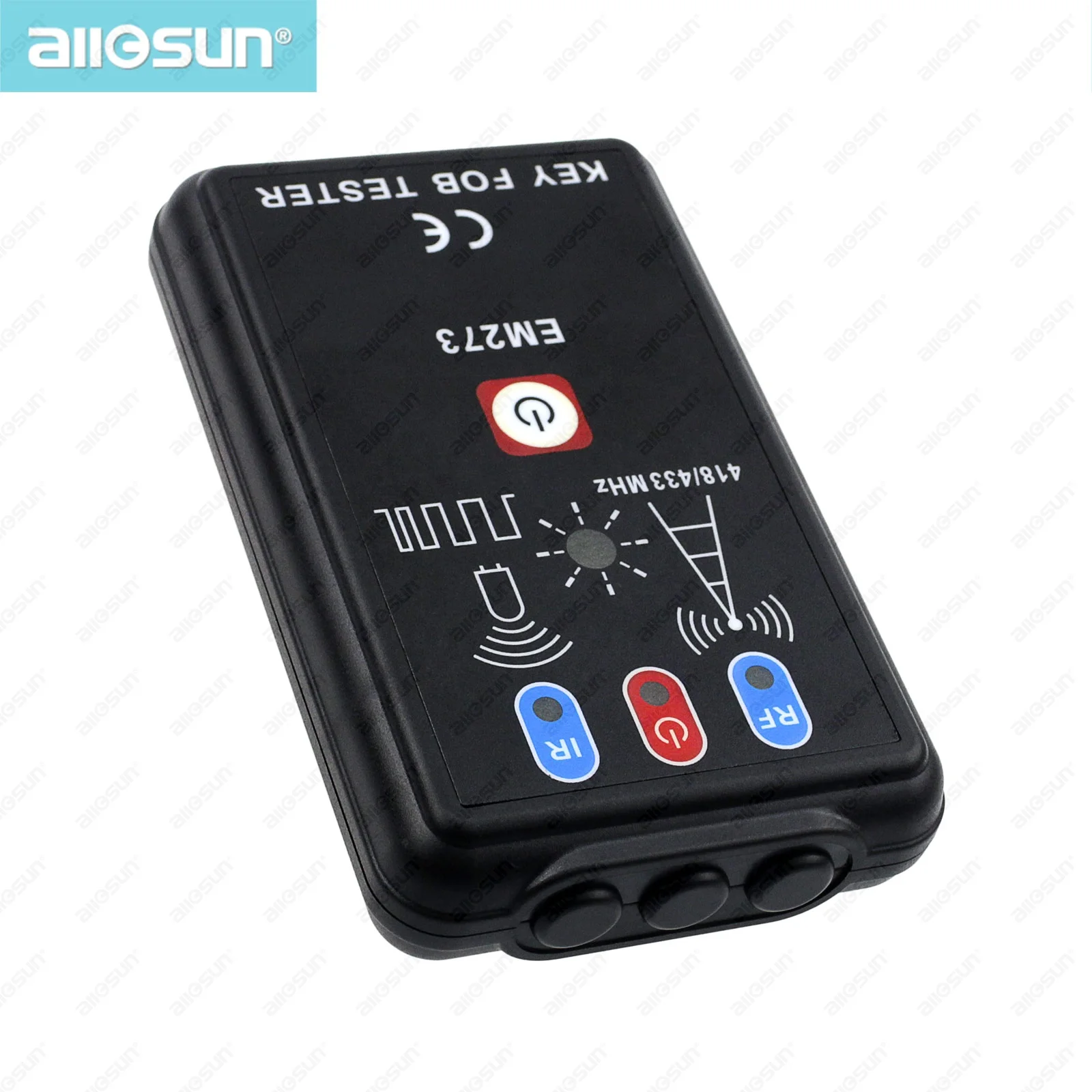 Remote Controller Tester Radio Frequency Keyfob Tester Handheld Portable Infrared Remote Test all-sun EM273