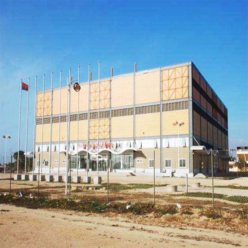 Steel connector for prefabricated steel structure stadium