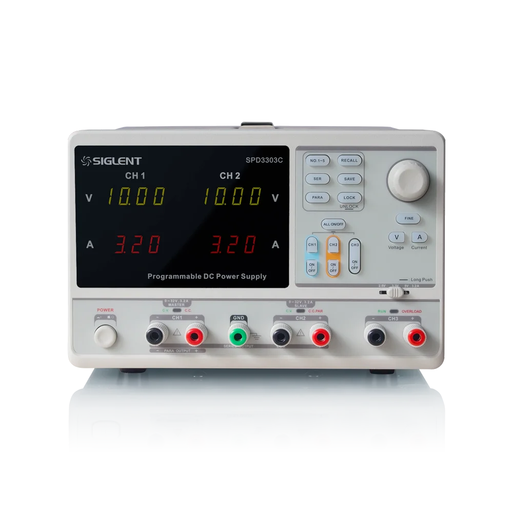 
Siglent SPD3303C, высокоточный источник питания постоянного тока 