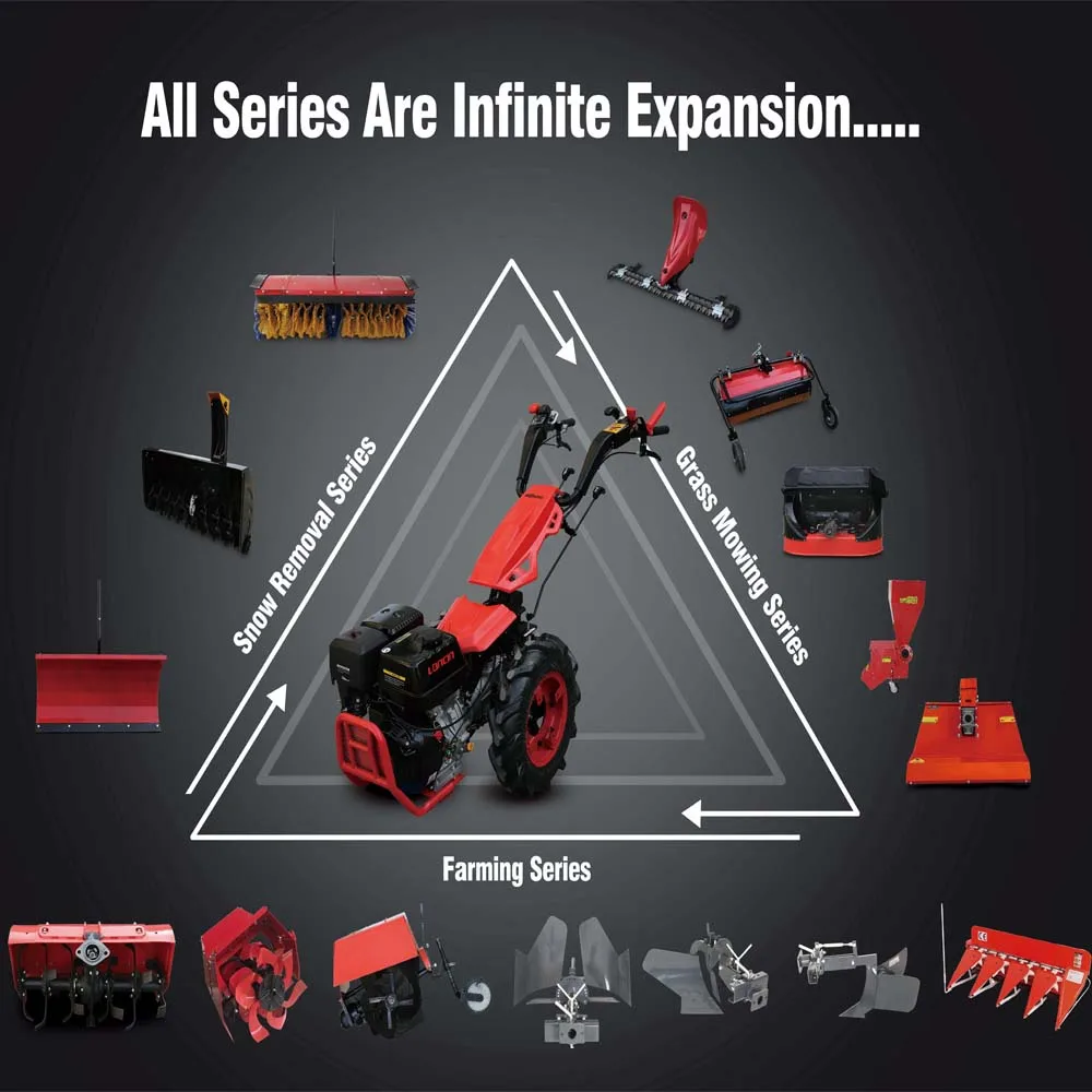 
Hon da 6.5HP two wheel mini farm tractor for agriculture machinery equipment with tiller cultivator 