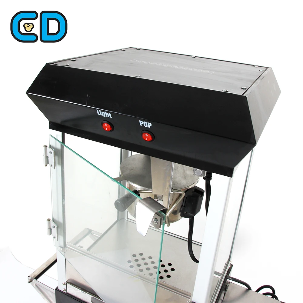 Authentic Automatic Black Pop Corn Popcorn Popper Maker Tabletop 4 Oz Small Kettle Home Machine for Sale