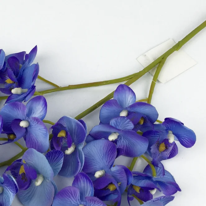 Оптовая продажа желтые орхидеи искусственные цветы длинный стебель