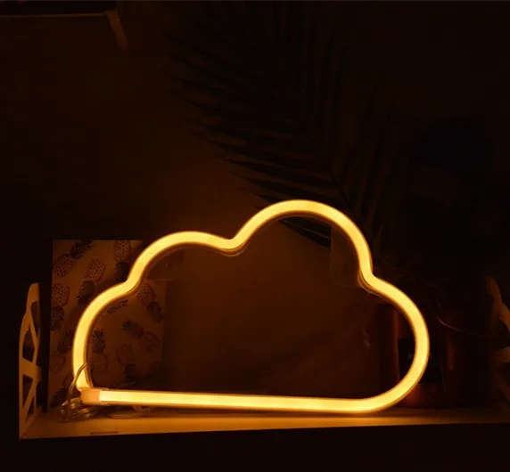 factory wholesale customized led wall lamps cloud neon table sign custom neon night light led lighting lamp for home deco