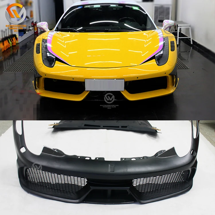 ФАП капот подходит для Ferrari F458 Специальный стиль Комплект переднего бампера