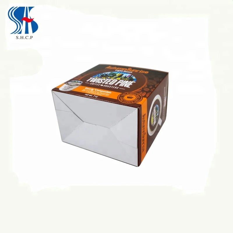 
K-cup designer coffee packaging boxes for 12 count 