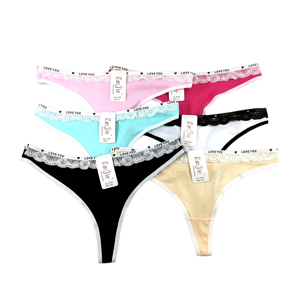 
67163 China Supplier New Sexy t-Back Panties Lace Briefs Hipster Underwear Women Sexy Lingerie XXL Plus Size Sexy Underpants 
