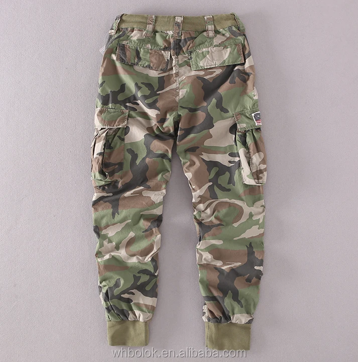 Motorcycle camo pants lined cotton cargo fashion warm winter slogan pants men