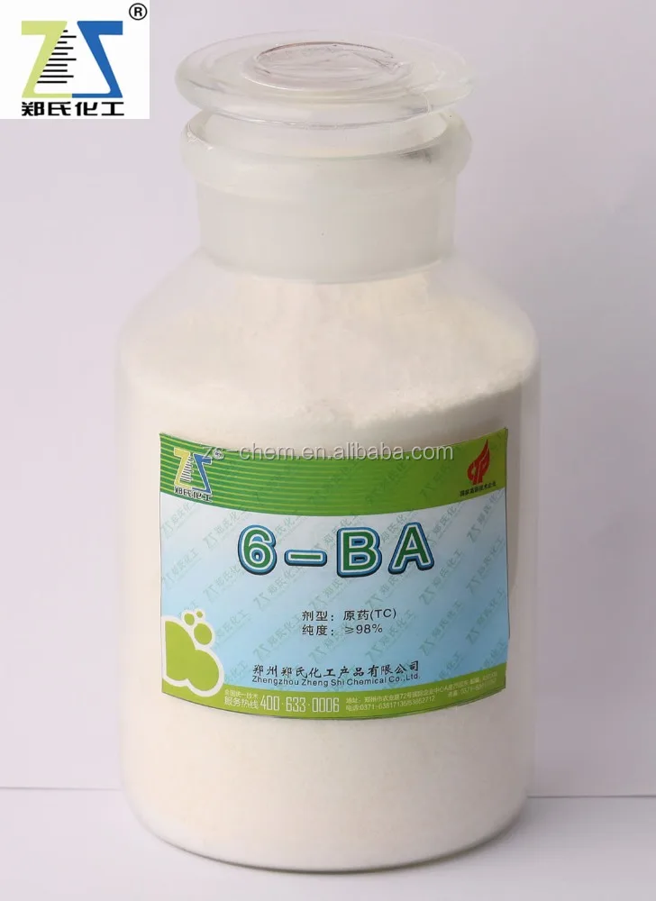 Hormone in plants 6-BAP 98%TC, agriculture chemicals bap cytokinin