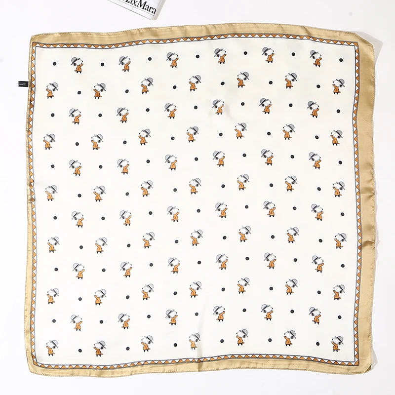 
100% polyester silk feeling satin scarf gift set 