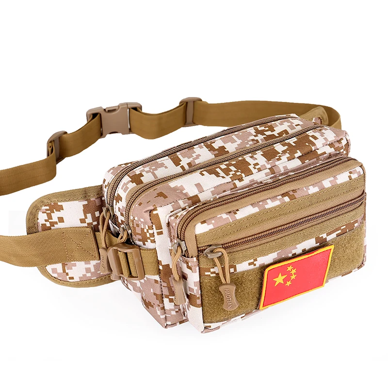 
OEM Custom & Wholesale Fashion Sell well Sturdy and Durable Adjustable Strap Camo fanny pack waist bag for women&men 