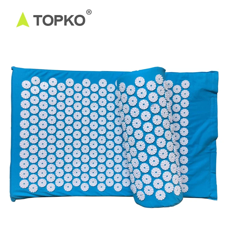 Акупунктурный коврик TOPKO из натурального льна, экологически чистый Массажный коврик для спины и шеи, набор подушек