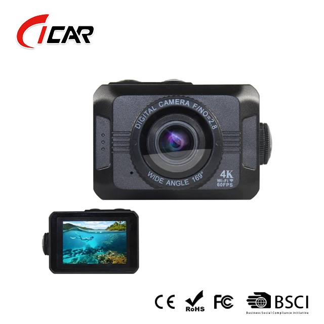 
Real 4K 60fps/30fps Built in GPS WIFI Function Action Camera 