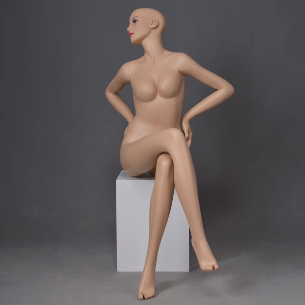 Life size makeup nude most realistic sexy real looking lifelike fashion busty female stand mannequin face for sale