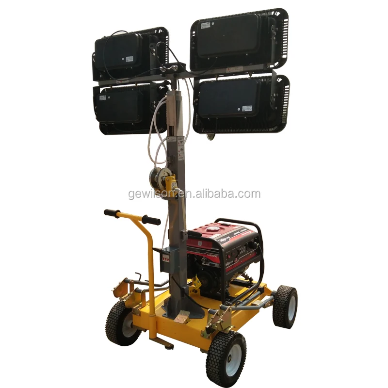 4x250w floodlight led mobile emergency lighting towers