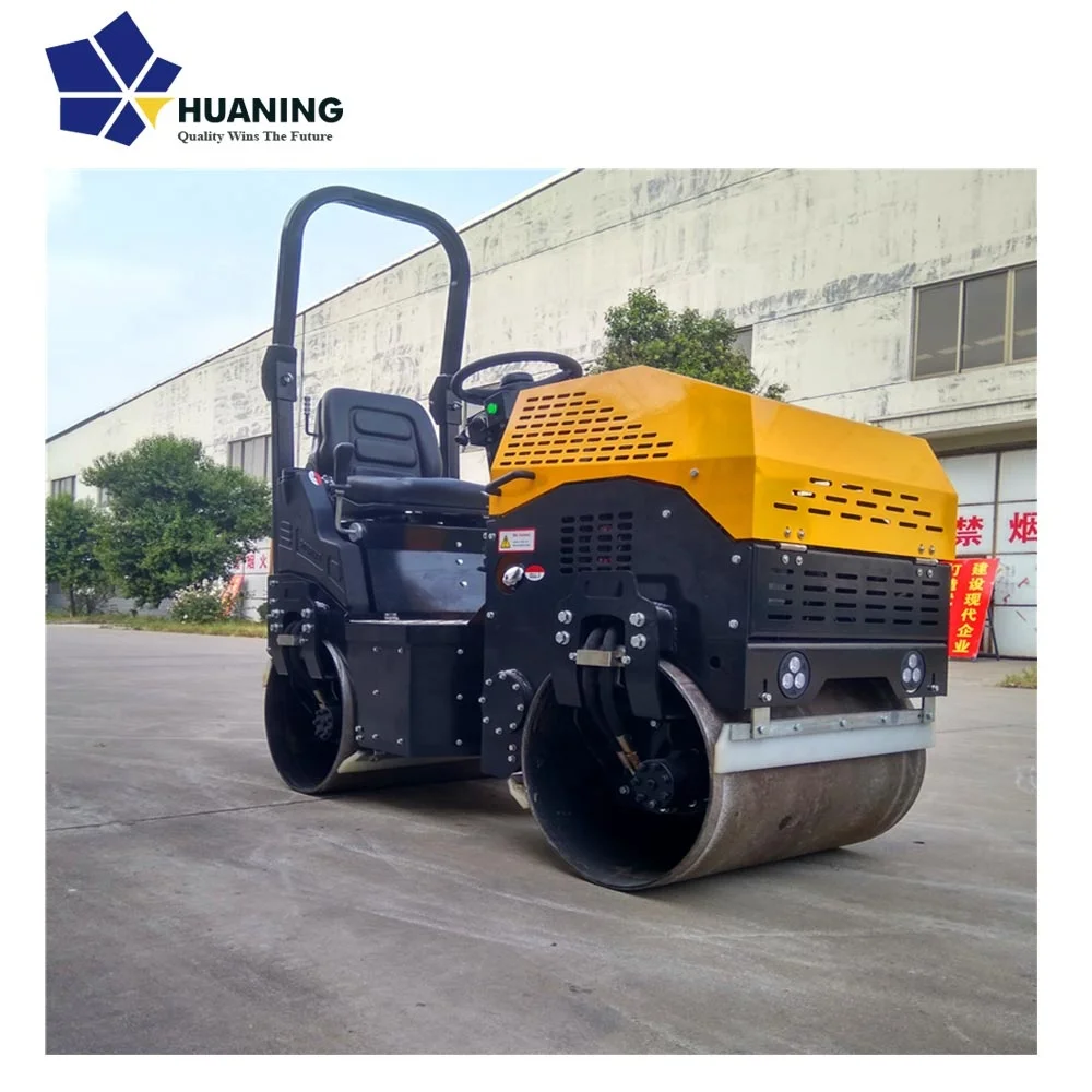 1000 kg ride on diesel engine compactor road roller