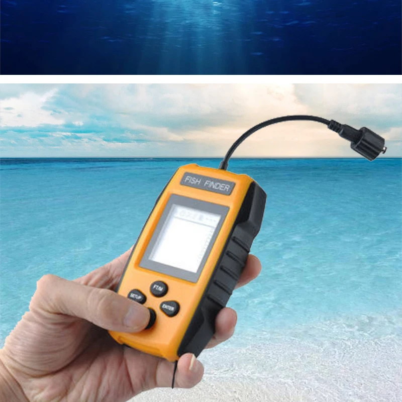 Проводной Fish Finder 100 м портативный гидролокатор ЖК рыболокаторы эхолот Рыбалка искатель для рыбалки на открытом воздухе TL88E