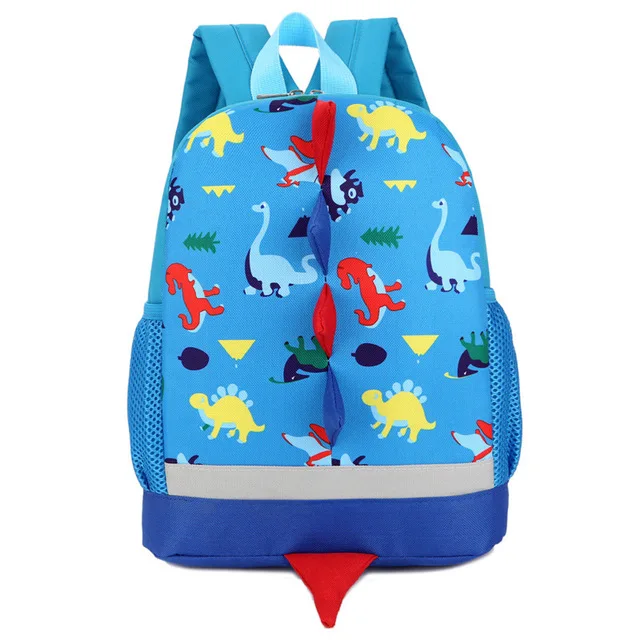 High quality children kids outdoor animal print student kindergarten oxford canvas school bag