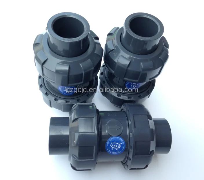 Прямая поставка с завода, промышленная и гражданская система водоснабжения, нагнетающий двойной шаровой обратный клапан из НПВХ