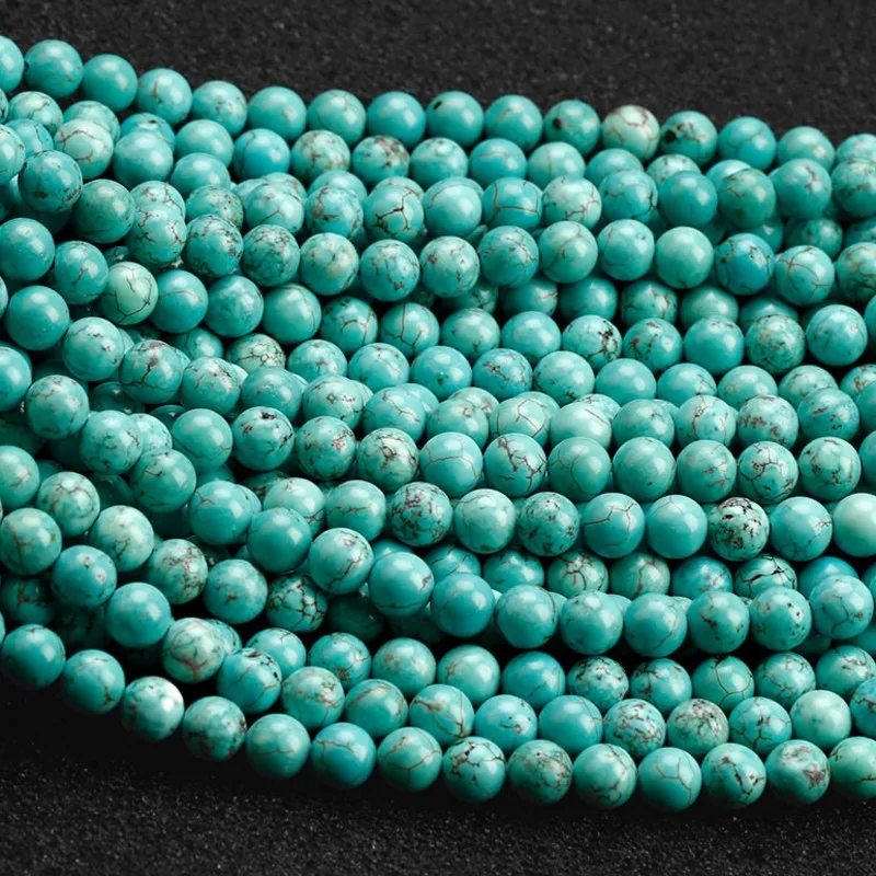 Hot Sale 8mm Natural Beads Precious Stone Beads For Jewelry Making Popular Turquoise Stone Beads