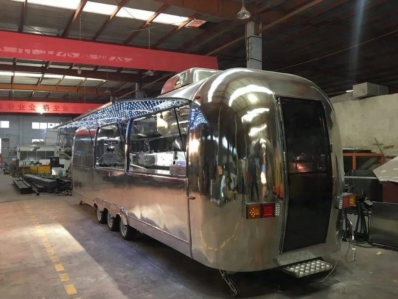 
WNP 9000Ss Airstream Food truck trailer 9m Mobile food vending truck 