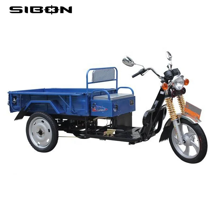 SIBON B0610101 800W brush motor 48v water battery hub brake hydraulic shock absorber 400kg open cabin cargo electric tricycle