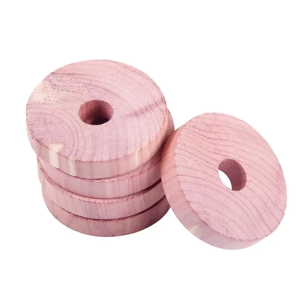 
red fresh cedar ring for clothes storage and high quality aromatic wooden clothes hanger cedar ring 