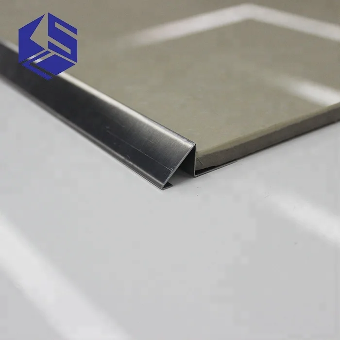Ceramic corner tiles mirror finished metal polished stainless steel tile trim