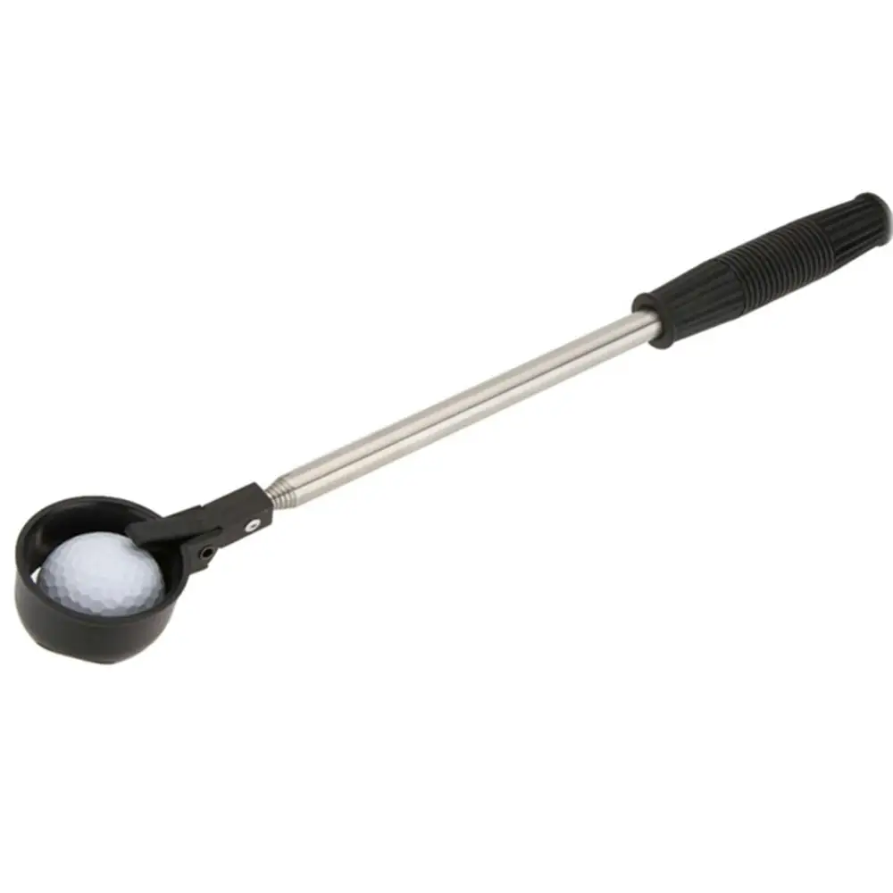 New Scoop Telescopic Golf Ball Retriever Pick Up Stainless Steel Shaft Tool