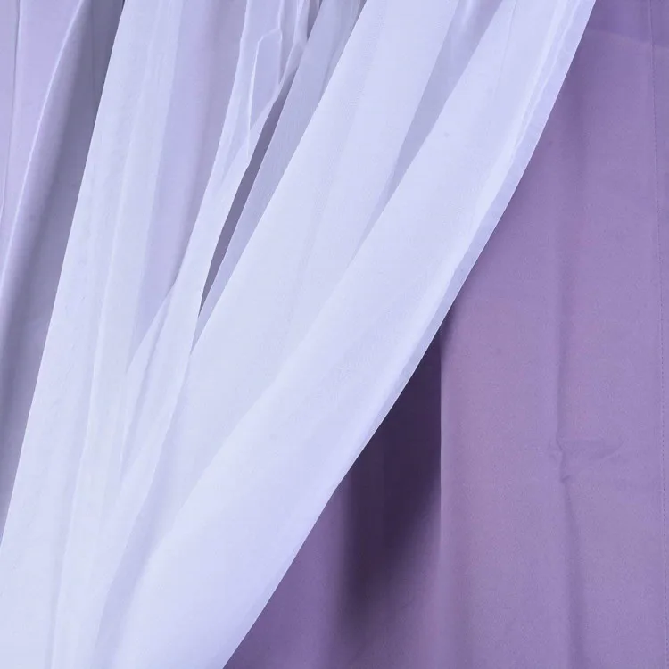 Mix Match Voile Blackout Draperies Curtains, Elegant Double Layer Solid Darkening Window Treatment Panels Drapes