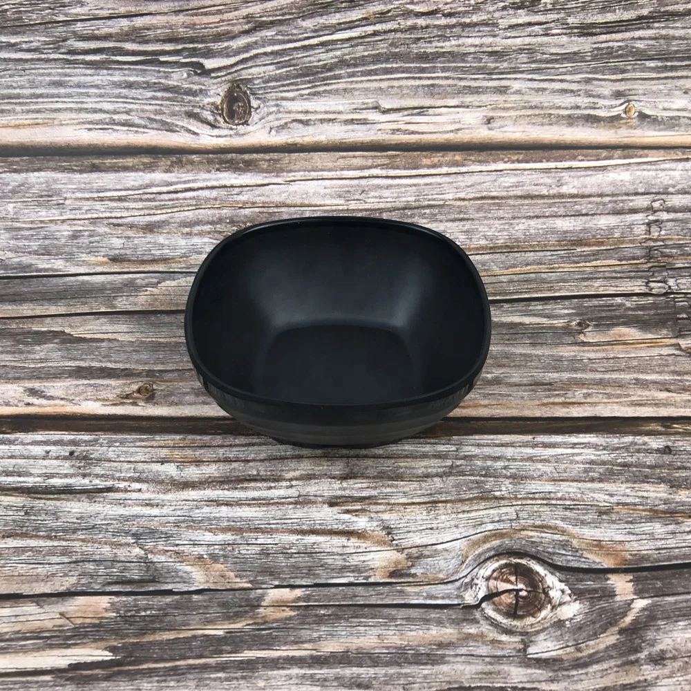 Melamine black snack bowls