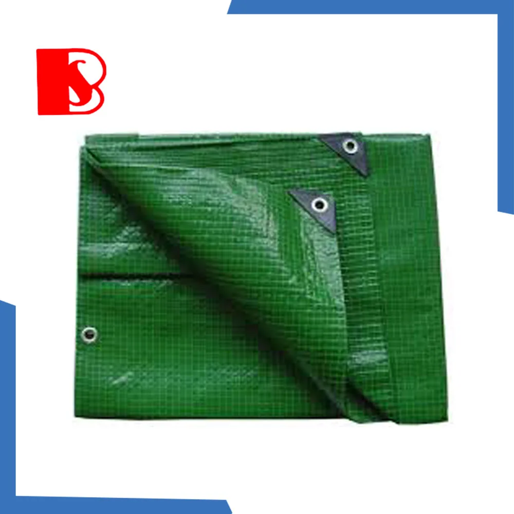 HDPE woven waterproof  PE  coated folding plastic tarpaulin sheet  for floor  covering