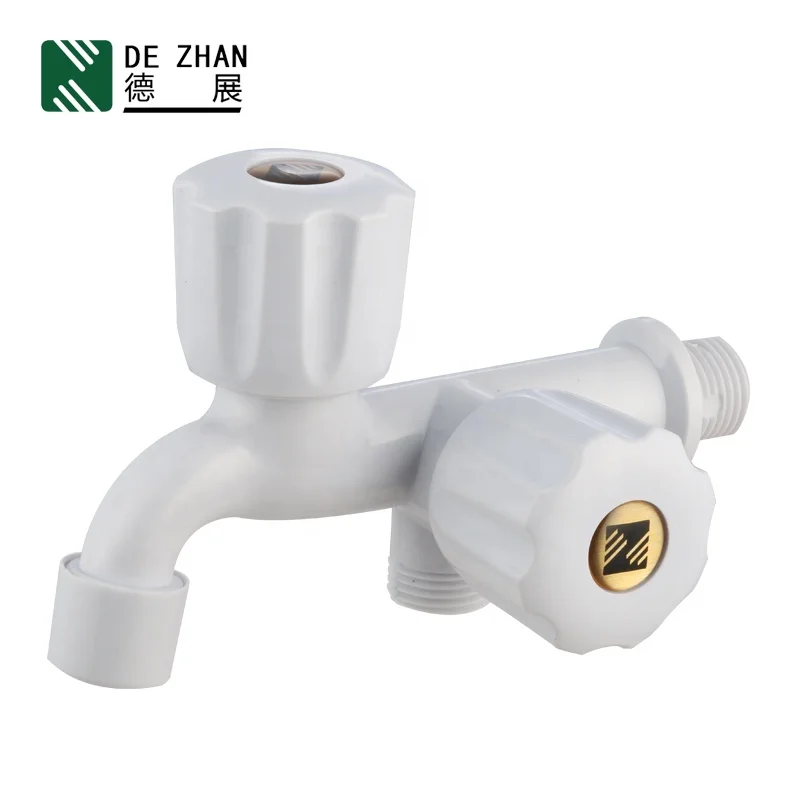 Hot Sale Plastic Bibcock Water Faucet Tap Double Bibcock Faucet