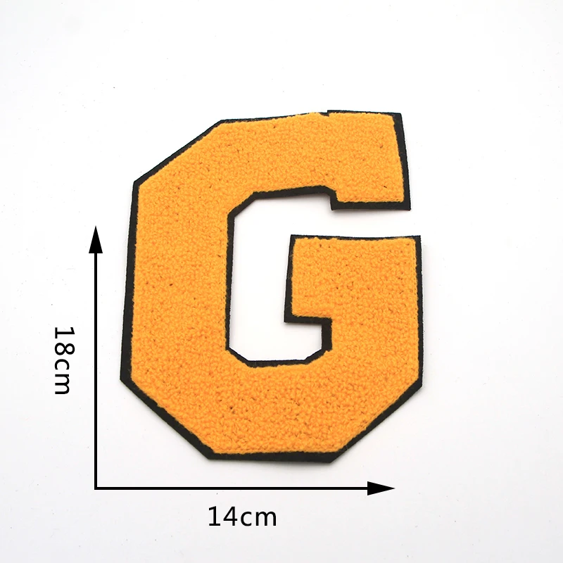 Fashion Letter Alphabet Sew on Towel Embroidered Patches for Clothes