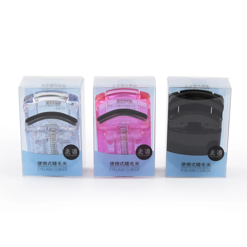 Wholesale Beauty Colorful Makeup Mini Plastic Eyelash Curler