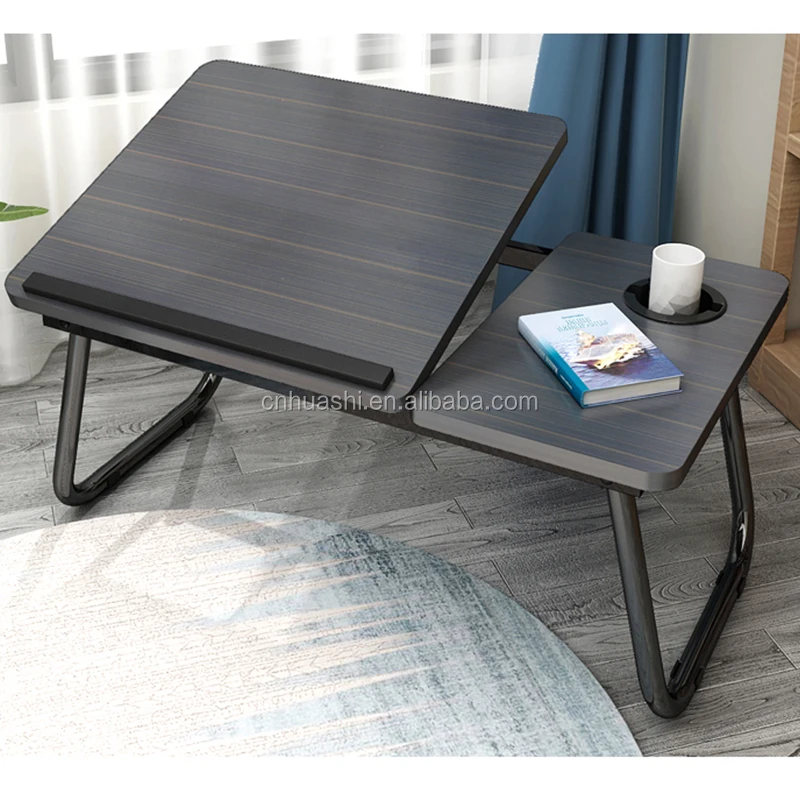 Eco-friendly Adjustable Small Folding Wooden Bed Laptop Table