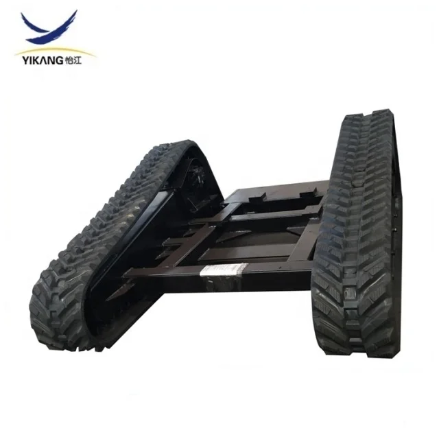 Hot-sale rubber steel tracked undercarriage for crawler excavator drilling dig bulldozer chassis parts