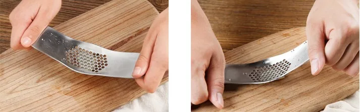 Stainless Steel Vegetable Dicer  Kitchen Tools Garlic Rocker Crusher Garlic Press