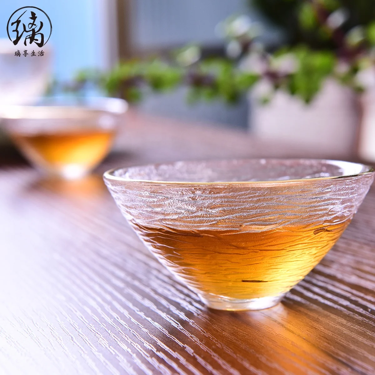 
Small Rounded Handmade Borosilicate Mini Glass Tea Cup 