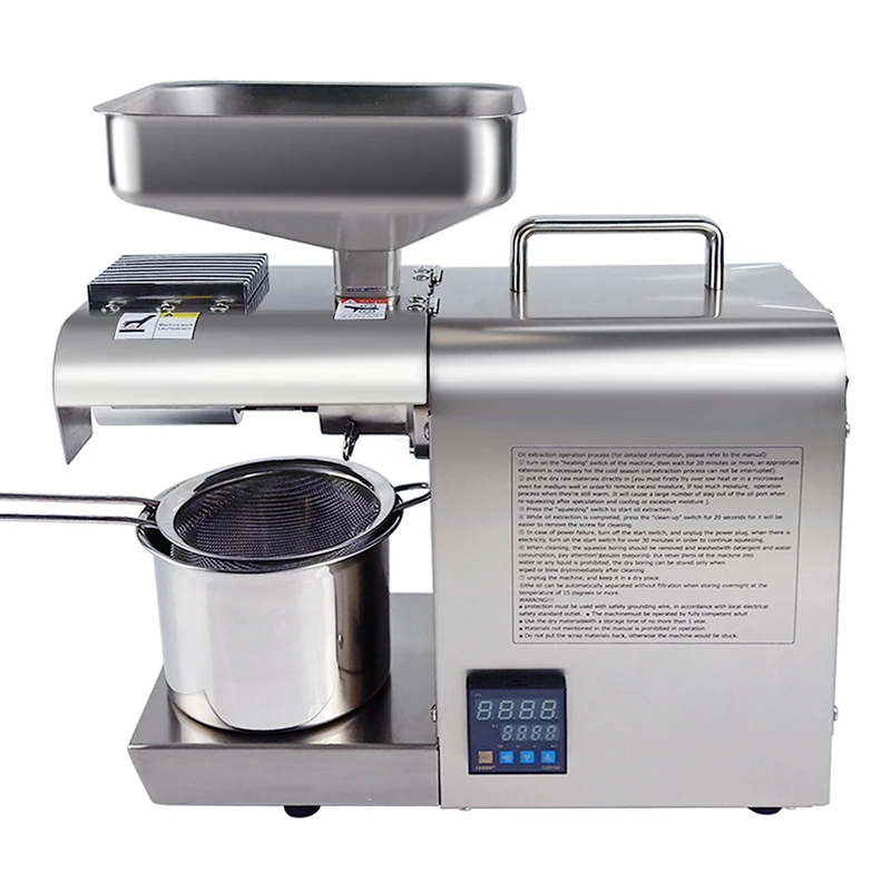 Led Temperature Controller Oil Presser Mill Mustard Oil Expeller Machine Price