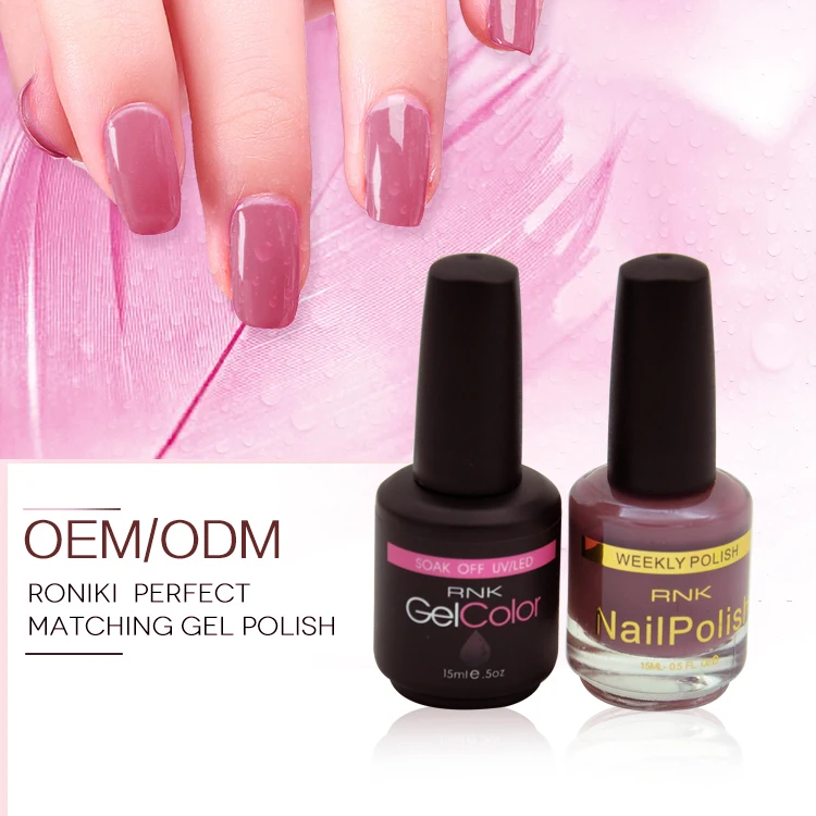 RONIKI Professional OEM ODM Matching UV Gel Nail Polish For Nail Art