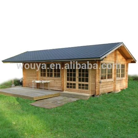 cheap wood prefabricated house log cabin bungalow