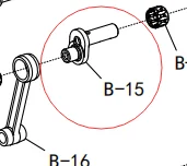 Industrial Sewing Machine Parts Needle Bar Connecting Column  needle bar crank For BRIC Sewing MachineZJ7000E ZJ8000E