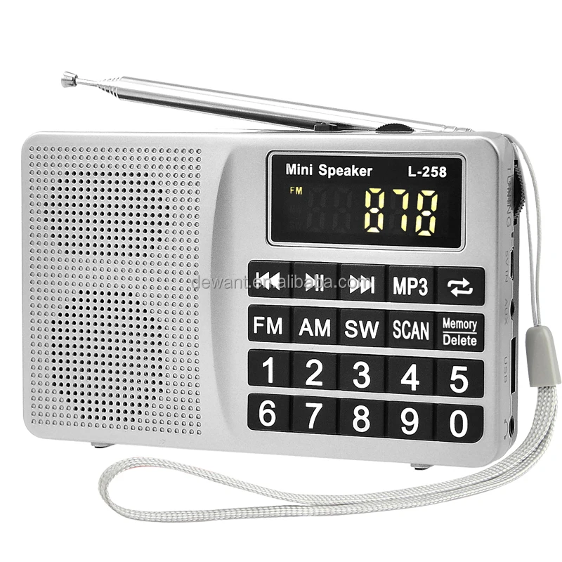 
2017 new style multimedia portable radio FM/SW/AM radio speaker USB TF card music player speaker amplifier dj speaker box 