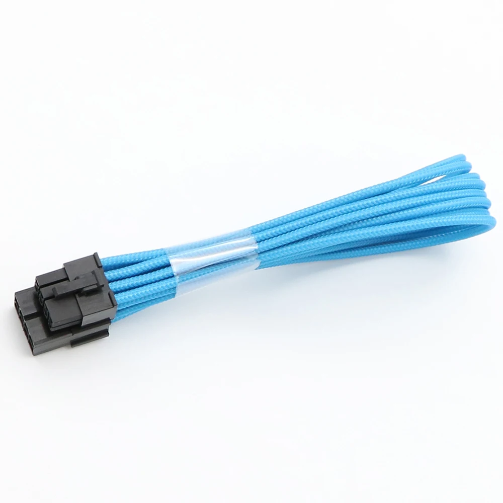 ПВХ + ПЭТ рукавом 8pin к 8pin мужчин и женщин мощность расширение Psu кабель